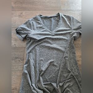GRAY HEATHERED T-SHIRT DRESS SIZE SMALL